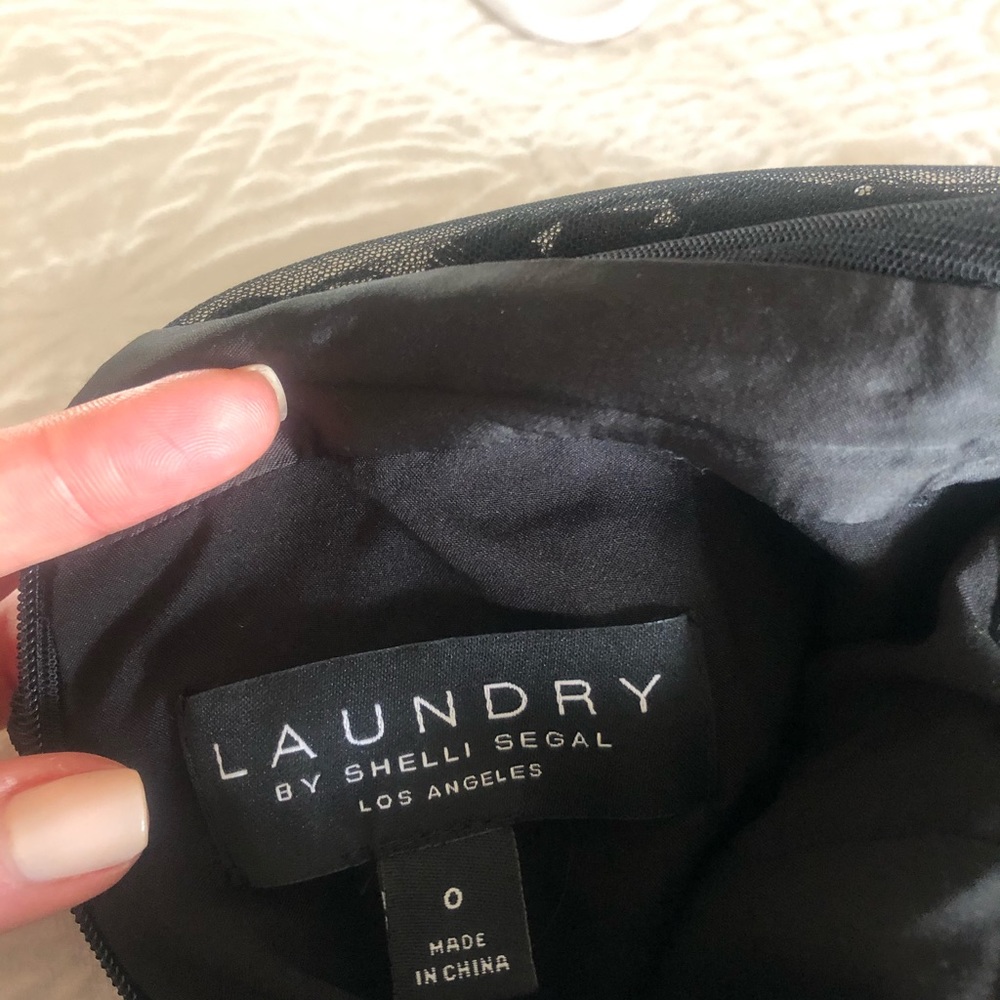 Laundry By Shelli Segal Black Prom Gown - Picture 7 of 11